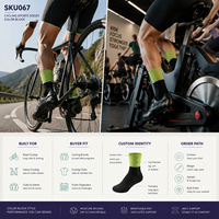 Chaussettes de sport cyclistes Studio Color Block pour programmes de vente au détail performants avec planification de collection multi-SKUs