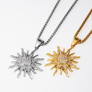 Collar de diamantes de titanio y acero para hombre y mujer, colgante de moda Hip hop 2022 - Product Image 2