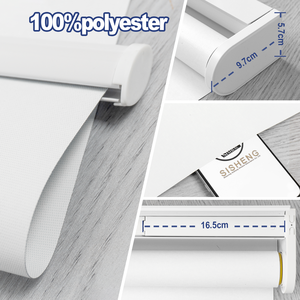 Motorized <strong>Roller</strong> Shade Electric Polyester Automatic Blackout Day and Night Alexa/Google Smart <strong>Roller</strong> Shades for Windows - Product Image 3