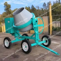 Moteur de bétonnière mobile automatique, portable, haute efficacité, pour le transport de déchets de construction, usage domestique, automatique