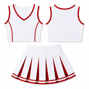 Rok Tenis Logo Kustom untuk Cheerleading Wanita, Skort Lipit dengan Celana Pendek Terpadu, Pinggang Tinggi, Seragam Cheer Atletik, Fleksibel dan Nyaman - Product Image 2