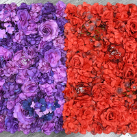 Mur de fleurs artificielles en promotion – Rose moderne 40x60cm pour intérieur/extérieur, idéal pour fêtes, mariages, fête des Mères, anniversaires, Noël