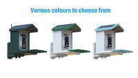 Mangeoire à oiseaux intelligente UltraHD 5MP avec caméra, alimentée par énergie solaire, vision nocturne couleur pour une observation avancée des oiseaux, caméra de suivi IA