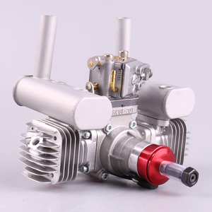 VVRC RCGF 21CCT V2 21cc Dual Cylinder Petrol/<b>Gasoline</b> Engine New Model with Exhaust Pipe for RC Airplane Fixed Wing Made Metal - Product Image 2
