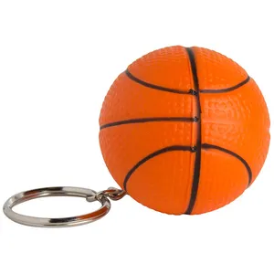 Promosi Disesuaikan Kualitas Tinggi PU Stres Bola Antistress Bola Basket Pu Stres Gantungan Kunci Gantungan Kunci Liontin