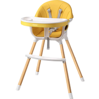 Chaise haute pour bébé en plastique Howawa avec coussins, plateaux repas, hauteur réglable pour l'alimentation des enfants, cuisine, salon, extérieur, école
