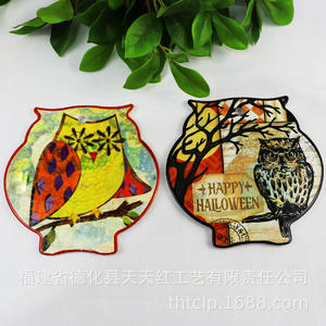 แผ่นรองแก้วเซรามิกรูปทรงไม่สม่ำเสมอ ทนความร้อน สีขาว ทำจากโดโลไมต์ พิมพ์ลายดิจิทัล ของขวัญส่งเสริมการขาย - Product Image 2