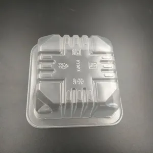 電子レンジ対応オーブンCpetプラスチックトレイ450ml冷凍包装Cpetランチボックスカスタムサイズ15ozプラスチックCpetフードトレイ