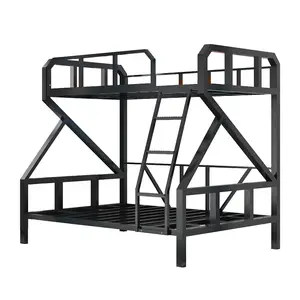 High Quality Double Decker Bedroom Furniture Metal Bunk Kids Beds Most Popular At Cheap Price Popular Iron For Kids Carton Panel