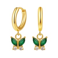 Anting Baja Tahan Karat 316L untuk Wanita dengan Batu Zirkonia Berkilau Perhiasan Fashion Minimalis Hipoalergenik untuk Pemakaian Sehari-hari