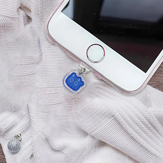 Custom Designed Anti-Dust Cap for iPhone Cute Cartoon Style Type C Dust Protection Stopper Pendant Acrylic Charge Port Plastic