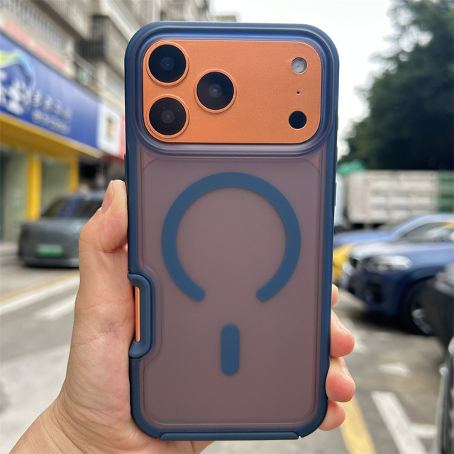 Custom Color Frosted Magnetic Phone case for Fundas iphone 17 16 15 Pro Max Skin-feel Ultra-thin Matte Designer Covers