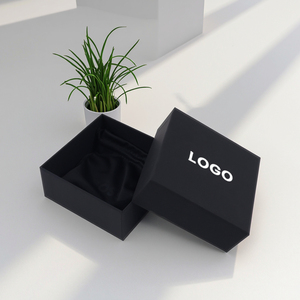 Caja de joyería de papel de embalaje de collar de mujer mini respetuoso con el medio ambiente personalizado al por mayor con revestimiento de esponja laminado mate nuevo listado - Product Image 6