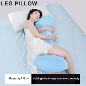 Oreiller ergonomique <span class=keywords><strong>pour</strong></span> <span class=keywords><strong>femme</strong></span> <span class=keywords><strong>enceinte</strong></span> en forme de bande longue, avec support <span class=keywords><strong>pour</strong></span> les jambes, garnissage en mousse à mémoire de forme, design lavable <span class=keywords><strong>pour</strong></span> les dormeurs latéraux - Product Image 2