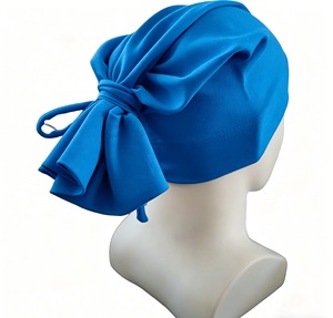 Durag Hip Hop con Laccetti, Turbante Monocolore Streetwear per Uomo e Donna, Cappello Elastico Regolabile - Product Image 1