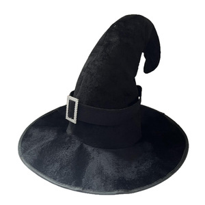 Sombrero <span class=keywords><strong>de</strong></span> Halloween para Fiesta <span class=keywords><strong>de</strong></span> Disfraces, Sombrero <span class=keywords><strong>de</strong></span> Bruja, Sombrero <span class=keywords><strong>de</strong></span> Mago, Sombrero Mágico <span class=keywords><strong>de</strong></span> Cosplay, Sombrero <span class=keywords><strong>de</strong></span> Brujita con Puntas Negras <span class=keywords><strong>de</strong></span> Fábrica - Product Image 5