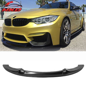 Convient pour BMW F80 M3 2015-2020, lèvre de pare-chocs avant style MTC V2, non peinte, noire - Product Image 1