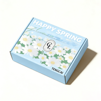 Emballages cadeaux personnalisés de haute qualité, écologiques, recyclables, boîtes pliantes en carton ondulé, gaufrage, laminage mat, crème pour le visage