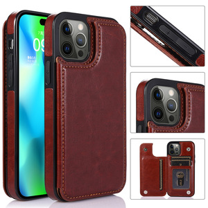 Applicable à Apple 15 étui en cuir pour téléphone portable <span class=keywords><strong>iPhone</strong></span> 16 carte <span class=keywords><strong>13</strong></span> étui pour téléphone portable 14 sac à cartes <span class=keywords><strong>rabat</strong></span> 16E étui de protection - Product Image 2