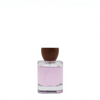 Flacon de parfum en verre transparent de luxe, design carré, avec bouchon fin et pulvérisateur à pompe, capacités personnalisables 30ml/50ml/100ml