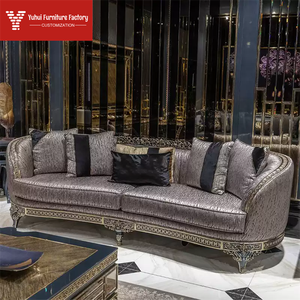 Meubles de salon modernes de style européen, grand canapé en tissu pour villa, meubles de maison en <span class=keywords><strong>bois</strong></span> massif - Product Image 2