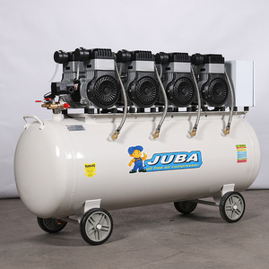 เครื่องอัดอากาศแบบไร้น้ำมัน JUBA Hurricane 1600WX4 ความจุ 230 ลิตร 8 สูบ แบบลูกสูบ สำหรับงานผลิต - Product Image 1