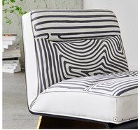 Meubles de mode Maison Chaise Longue Italien De Luxe Salon Chaise Unique Motif Imprimé Finition Chaise Designer