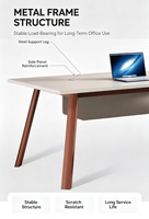 Bureau de direction en bois, table de travail informatique pour usage professionnel, directement de l'usine