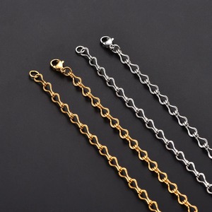 Chaîne longue Rolo couleur argent/or en acier inoxydable poli, collier inaltérable, bijou en métal, cadeau pour femmes et jeunes filles - Product Image 5