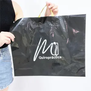 Biodegradable Custom LOGO printed plastic carry bags for boutique retail shopping