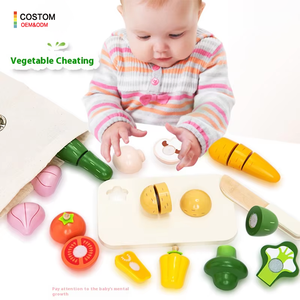 Simulation Bag Fruit Vegetable Cute Fun Food Model Children's Kitchen Play Puzzle Early Education Learning Toys for Boys Girls - Product Image 1