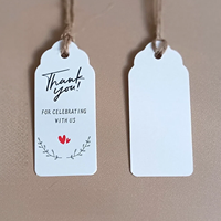 Étiquettes à vêtements avec Logo personnalisé étiquettes de marque Logo de marque blanc mat papier vêtements étiquettes volantes pour accessoires bas quantité minimale de commande