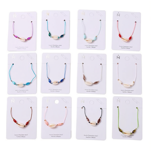 Gold Shell Beaded <b>Bracelet</b> Stainless Steel Handmade 12pcs <b>Set</b> Fashion Jewelry - Product Image 2