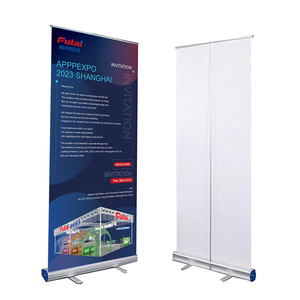 Quảng Cáo biểu ngữ đứng CuộN xuống biểu ngữ cuộn lên <span class=keywords><strong>Standee</strong></span> Hợp kim nhôm có thể thu vào biểu ngữ cho triển lãm thương mại cuộn lên đứng - Product Image 3