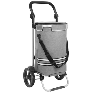 Sac de courses rétractable avec roulettes, glacière <span class=keywords><strong>isotherme</strong></span> pliable et détachable - Product Image 3