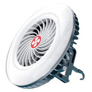 Ventilateur de camping multifonctionnel transfrontalier à LED, lampe de tente d'urgence portable rechargeable avec batterie de 2400 mAh - Product Image 5
