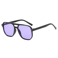 Lunettes de soleil oversize rondes et carrées 2025 pas chères pour femmes – Nouvelle collection de lunettes de soleil de marque tendance pour femme, rayures noires et blanches, élégantes