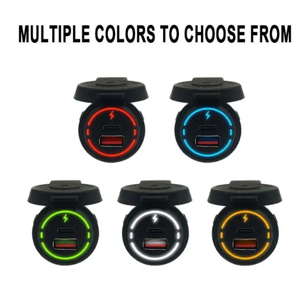 Uscita USB 12V Caricatore USB A Filo Multi-porta, Doppia Presa USB PD3 - Foto 7