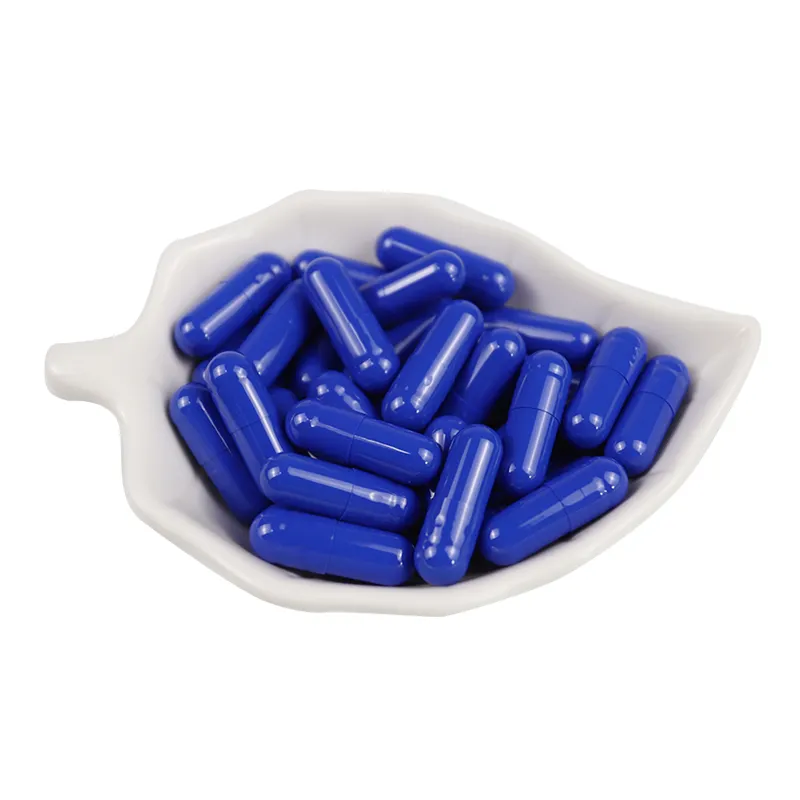 Halal Capsule Maat 0 Blauwe Witte Kleur Gelatine Lege Capsules