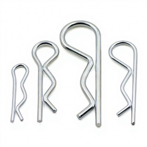 Goupille de sécurité fendue à ressort en acier inoxydable zingué, norme DIN94, 0,6 mm-3,6 mm, certifiée ISO9001 - Product Image 2