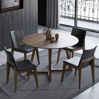 Table à manger en bois massif de chêne nordique, 6 places, mobile, personnalisable, combinaison de chaises, design en forme de V, utilisation en restaurant, gain de place