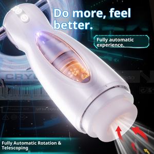 Tasse de masturbation personnalisée pour hommes, spermatozoïdes rotatifs télescopiques automatiques pour jouet adulte avec emballage en boîte de couleur - Product Image 2