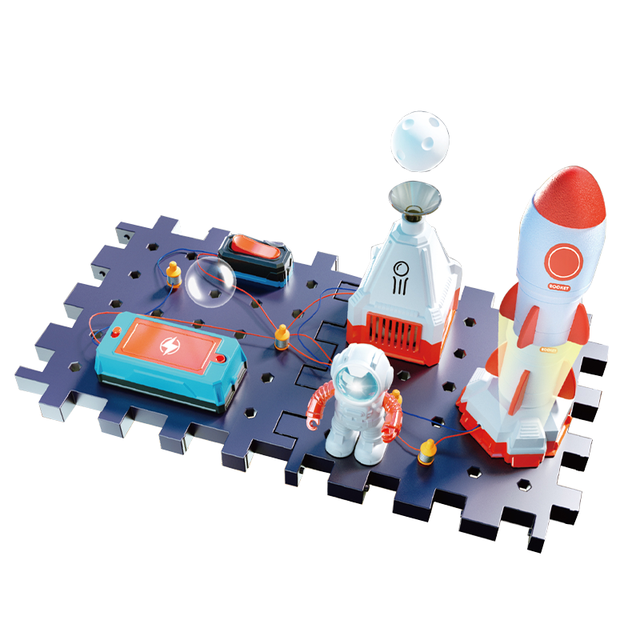 BGL Space Rocket Snapping Circuits Kits Electronics Exploration Kit Electronic Circuit STEM Educational Toy