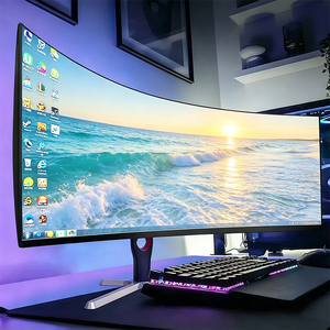 Moniteur de jeu incurvé ultra-large pour fabricants B2B, écran haute fréquence de rafraîchissement pour PC, ordinateur de bureau, joueur, travail de bureau - Product Image 1