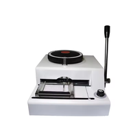 Haute qualité 72 caractères PVC carte gaufrage Machine Pvc carte fabricant pour bricolage gaufrage carte en plastique