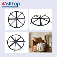 Base pivotante en métal pour canapé, mécanisme rotatif à 360 degrés, support inclinable pour fauteuil inclinable et canapé