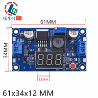 LM2596S Module d'alimentation abaisseur Buck DC-DC réglable avec voltmètre LED Affichage numérique Type LM2596