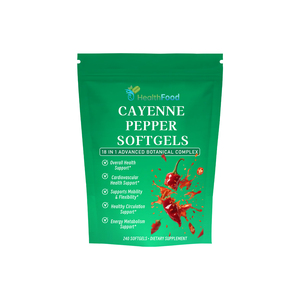 Lower Price Cayenne Pepper Softgels Contains Cayenne Pepper Seed Oil Boosts Metabolism Comfort Adult Immune Support Softgels - Product Image 1