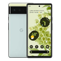 Smartphone Android intelligent Google Pixel 6 5G débloqué d'origine, 8 Go + 128 Go/256 Go, puce Tensor, écran AMOLED 6,4 pouces