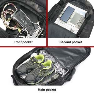 Mochila de asalto táctico de nailon al por mayor, gran capacidad, logotipo personalizado, BSCI, muestra gratuita, cierre de cremallera, forro de poliéster, venta al por mayor - Product Image 6